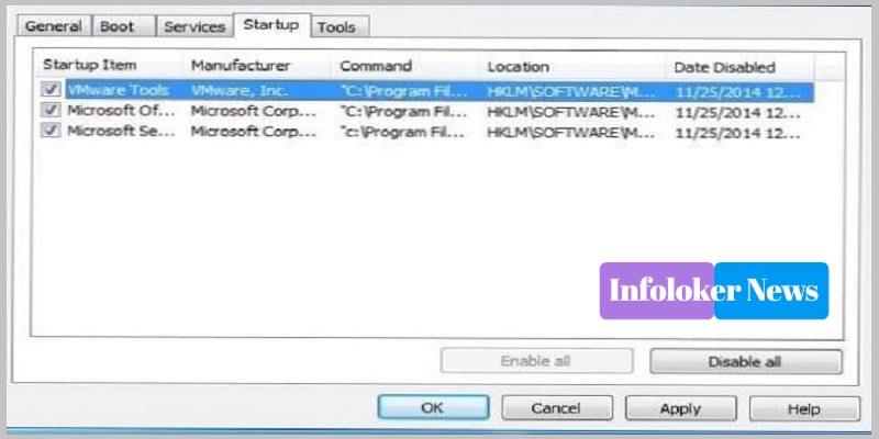 How to Set MSCONFIG Startup Tab on Windows