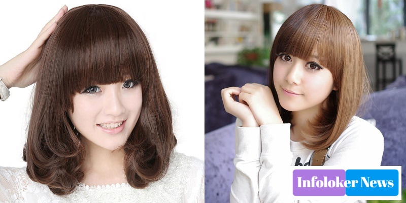 Shoulder Length Women's Hairstyle Models with Bangs